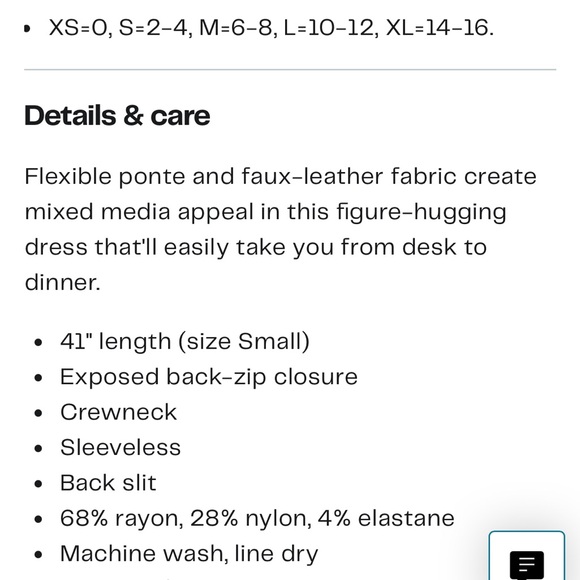 COPY - Spanx leather-like dress 
luxe NWT Medium - Picture 11 of 11